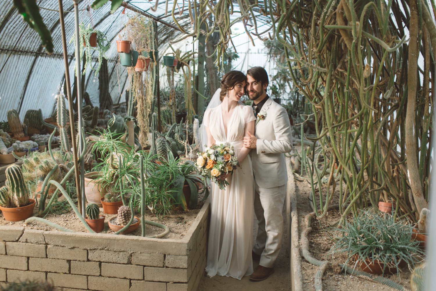 Palm Springs greenhouse wedding