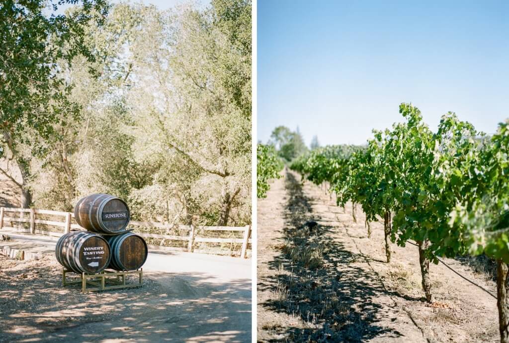 Sunstone Winery wedding photos