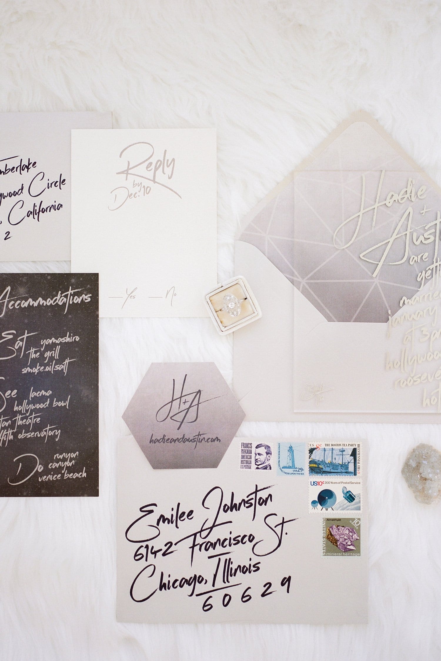 acrylic wedding invitation ideas