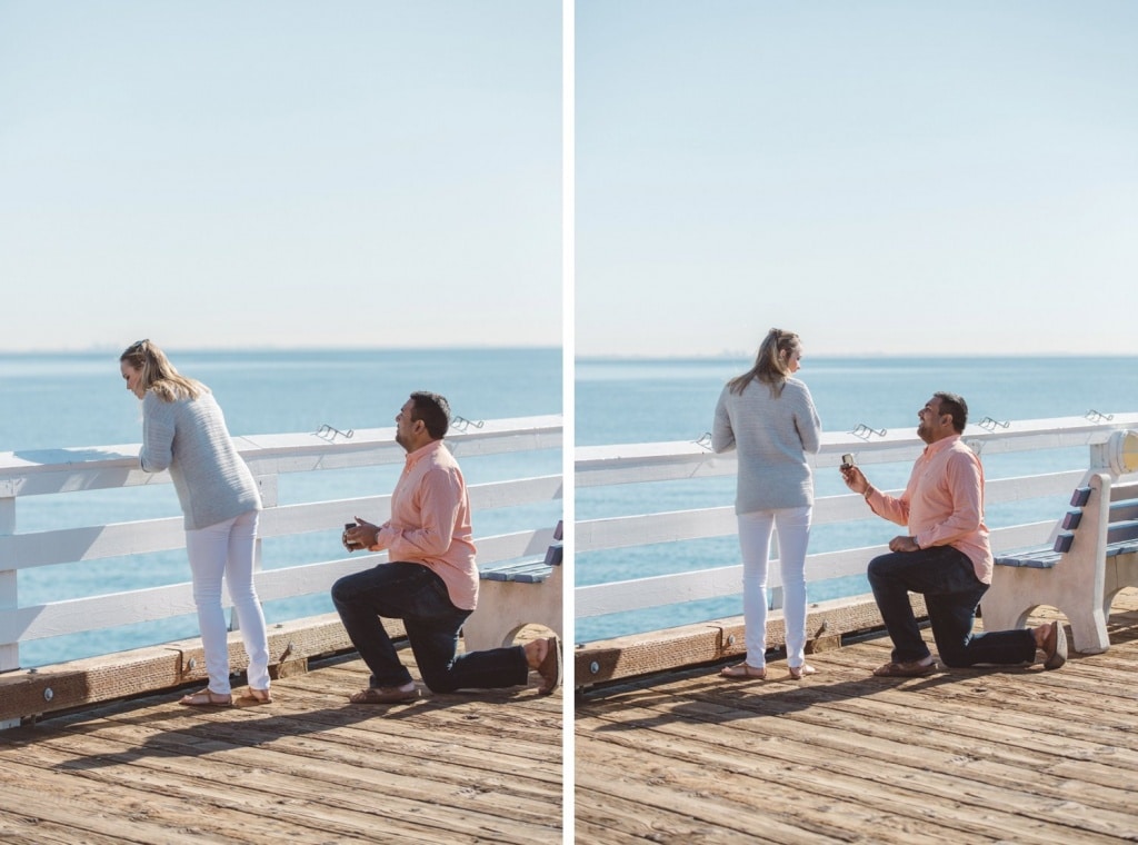 Malibu surprise proposal photos