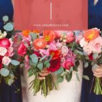 Coral and Blue Wedding Color Palette Inspiration
