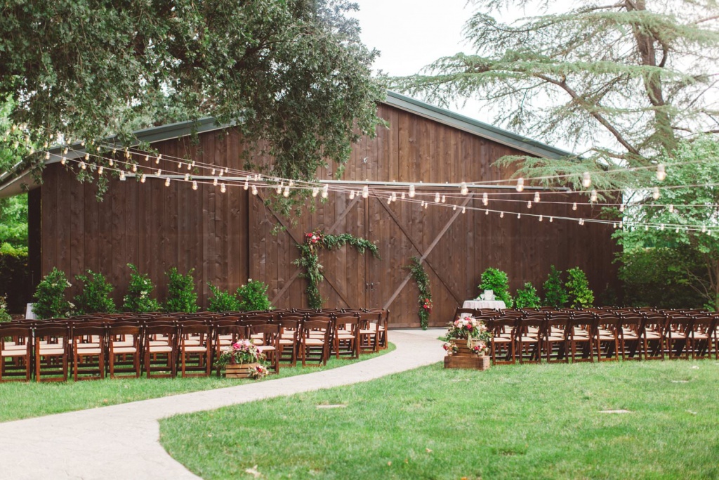 Historic Seven Sycamores Ranch wedding ceremony
