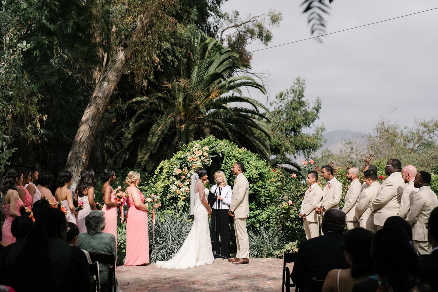 Tropical Camarillo garden wedding