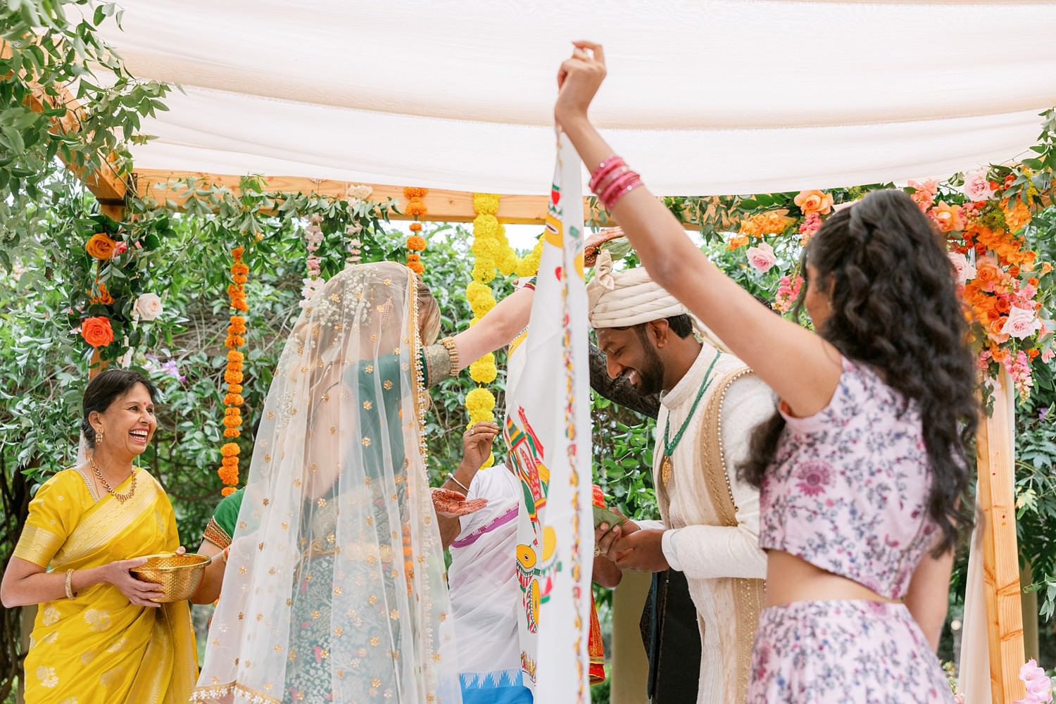 Santa Barbara South Asian wedding ceremony
