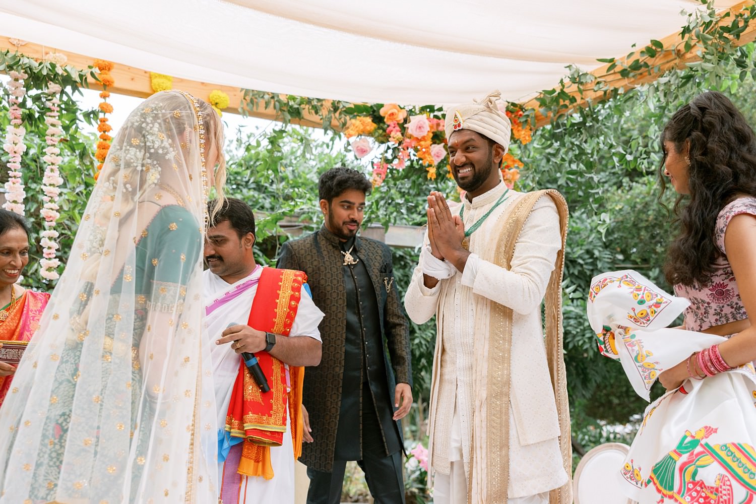Santa Barbara South Asian wedding ceremony