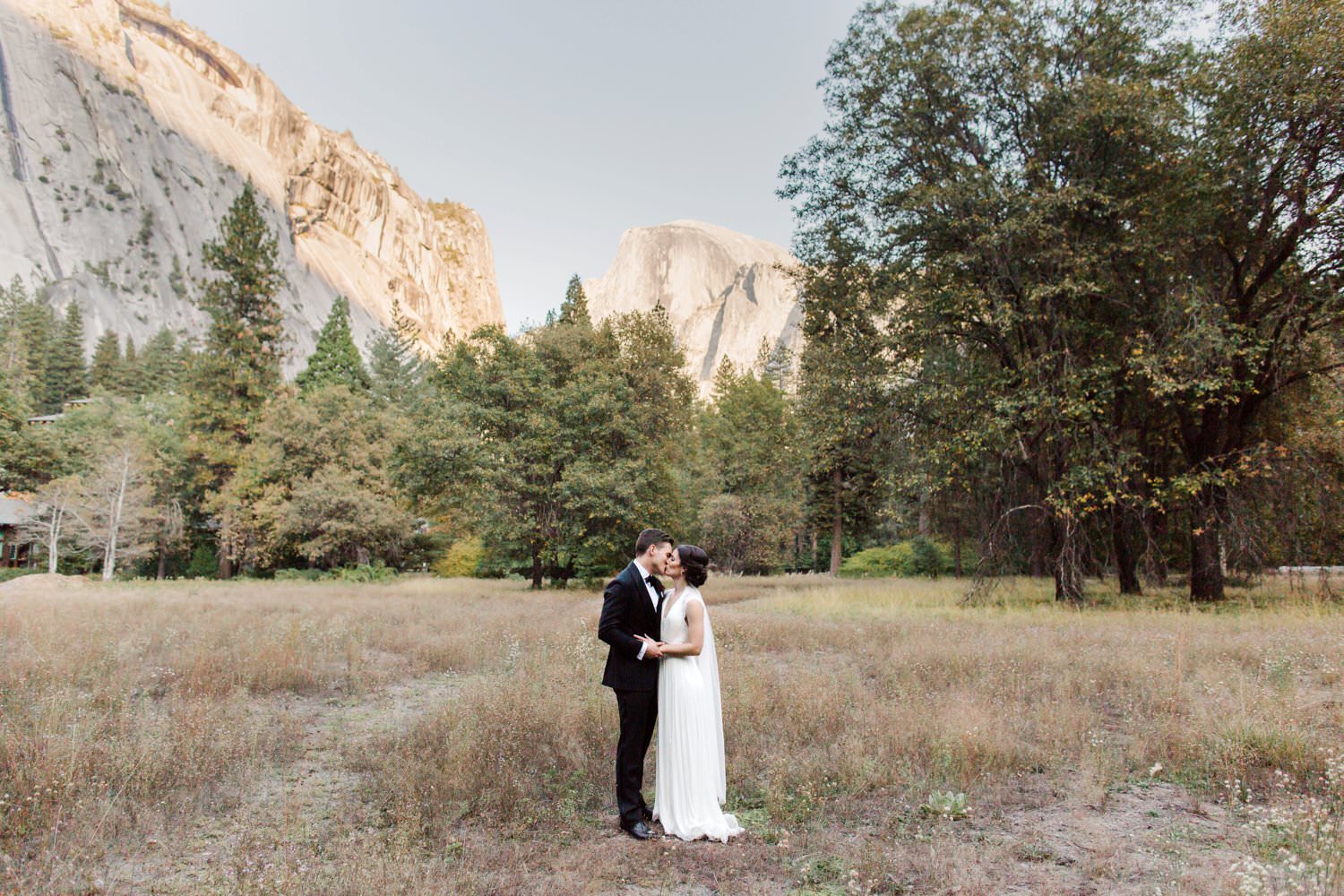 Half Dome Yosemite wedding photos