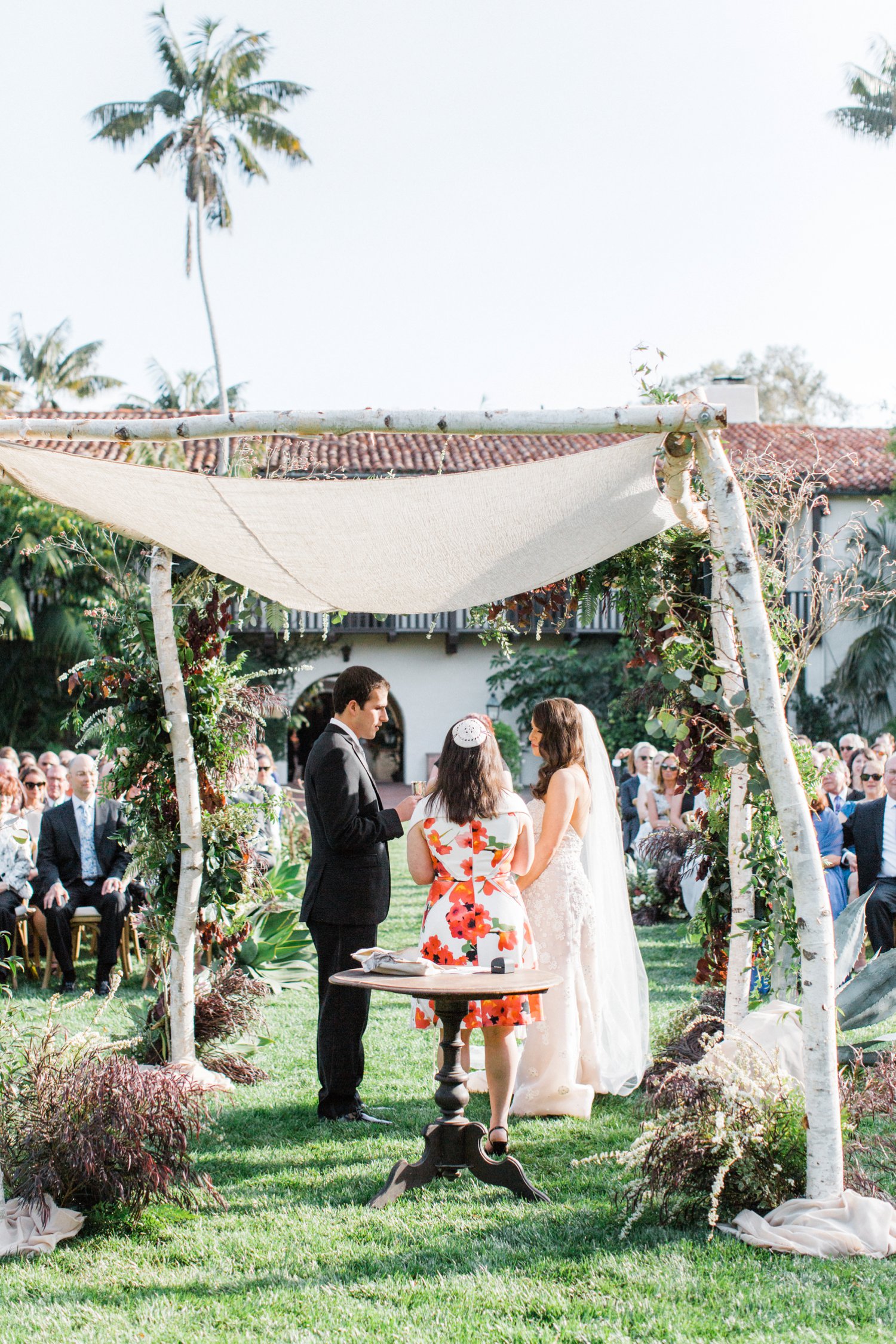 Santa Barbara Biltmore wedding ceremony photos