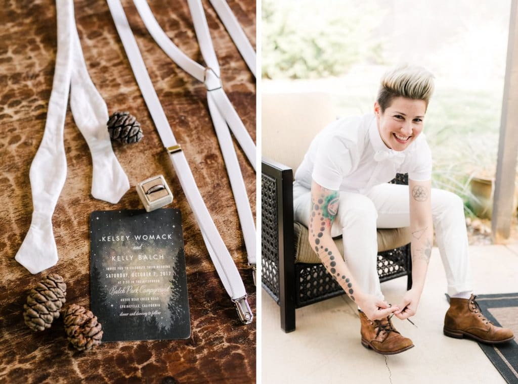 Sequoia National Forest camp wedding