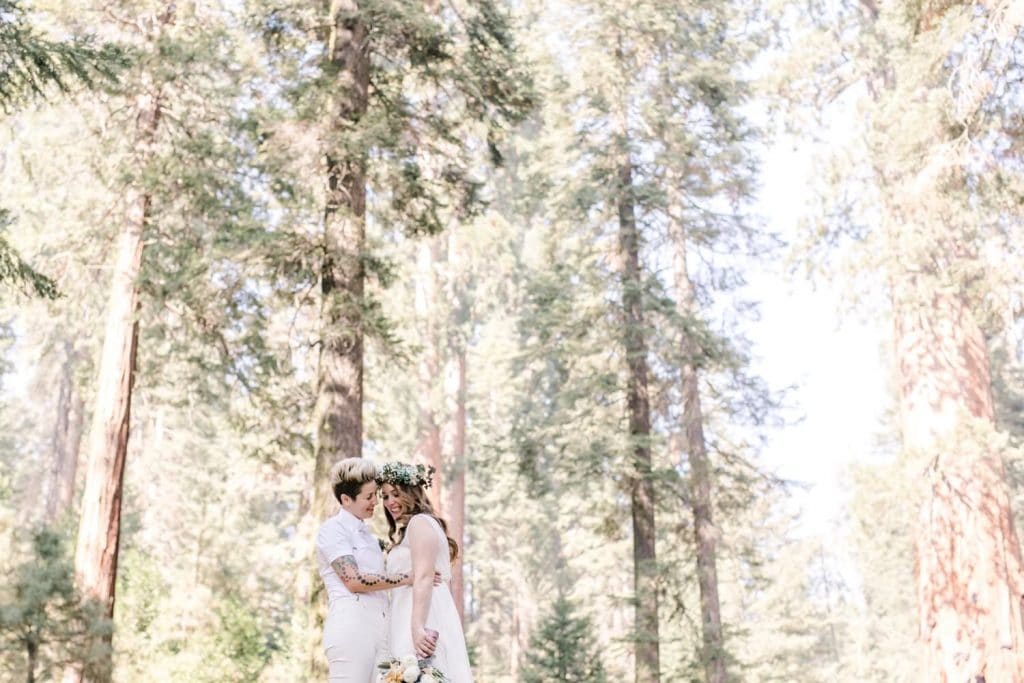 Sequoia National Forest camp wedding photographer