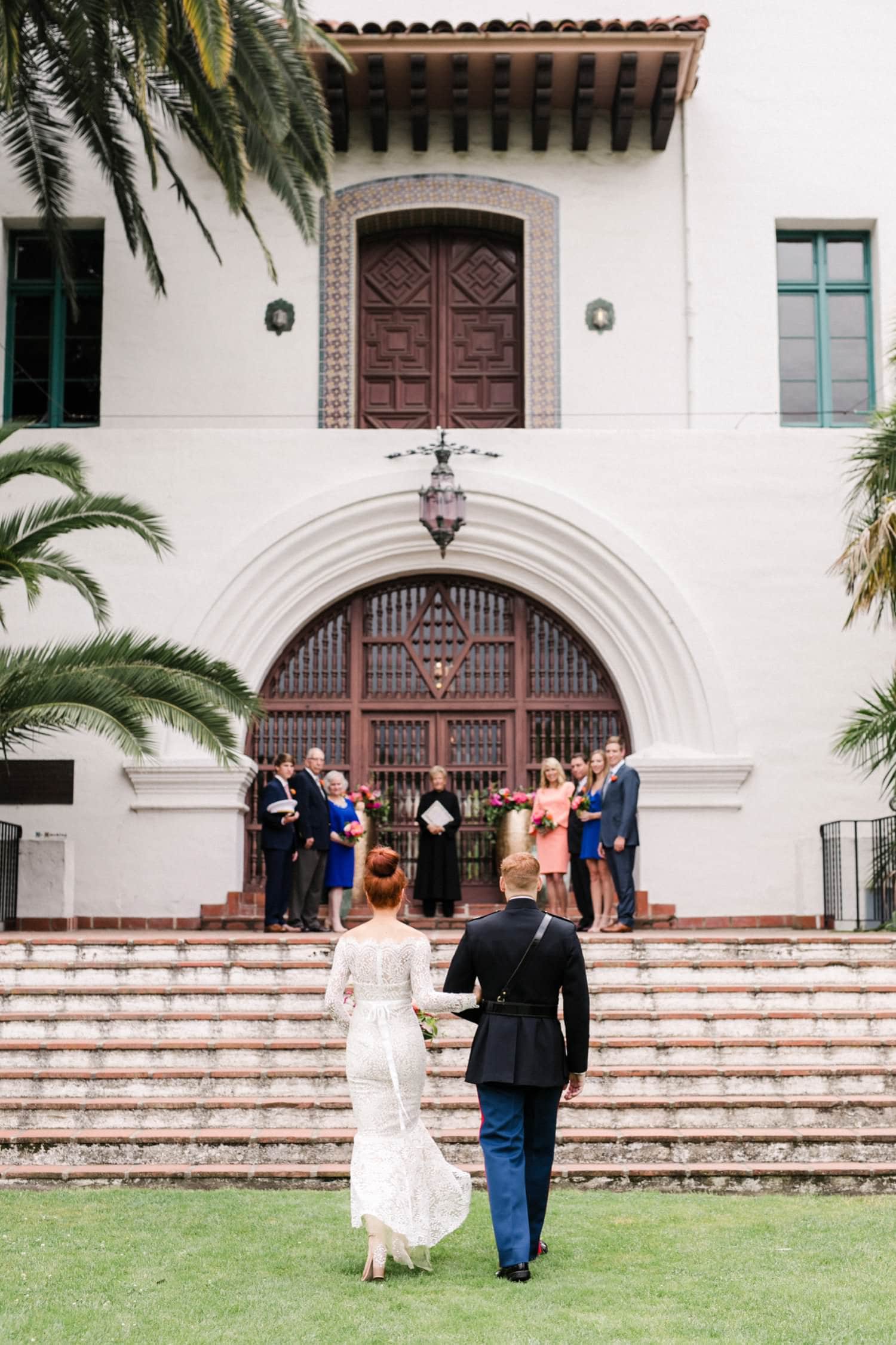 Santa Barbara Courthouse elopement photos