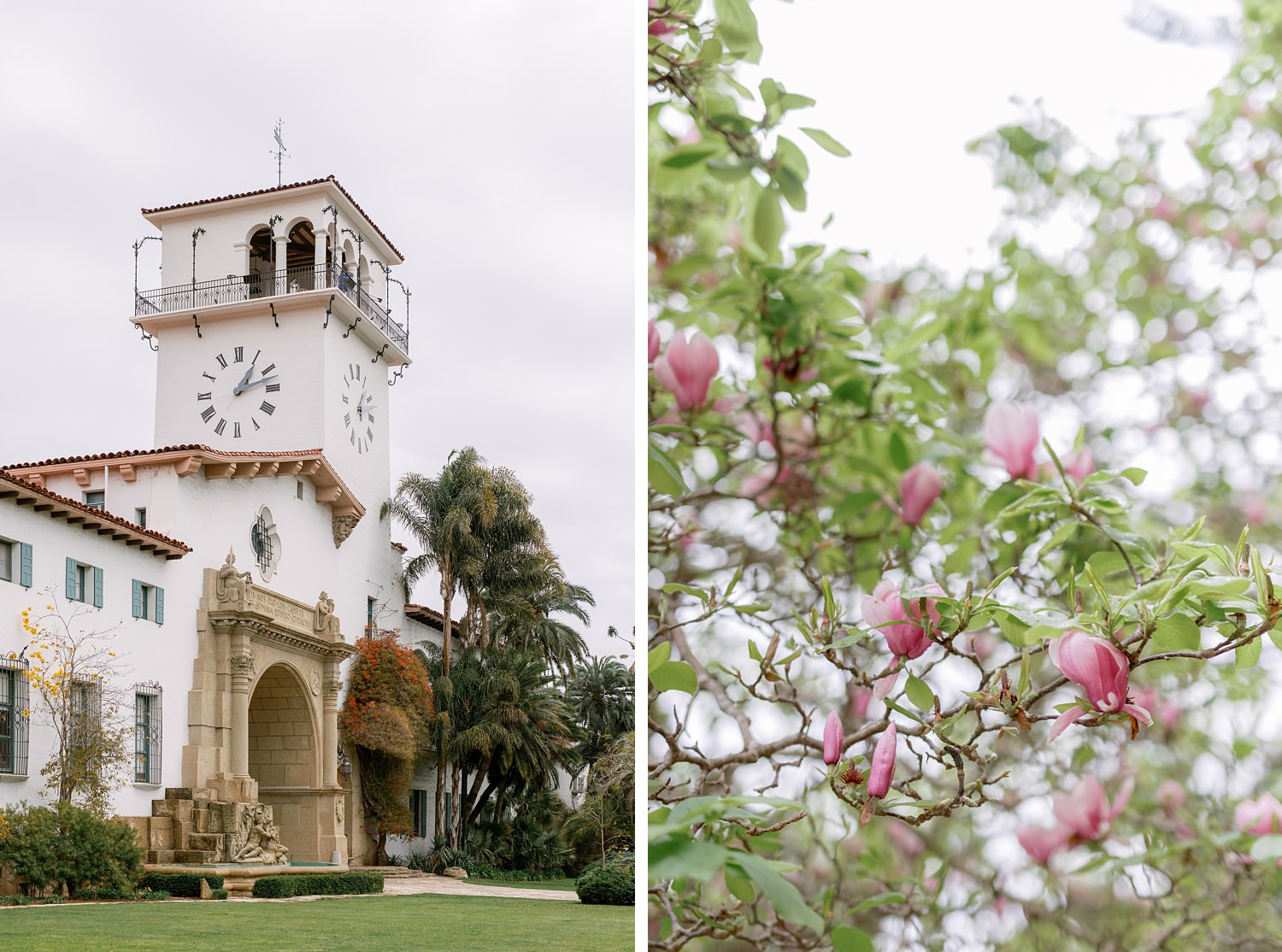 Santa Barbara Courthouse elopement photos