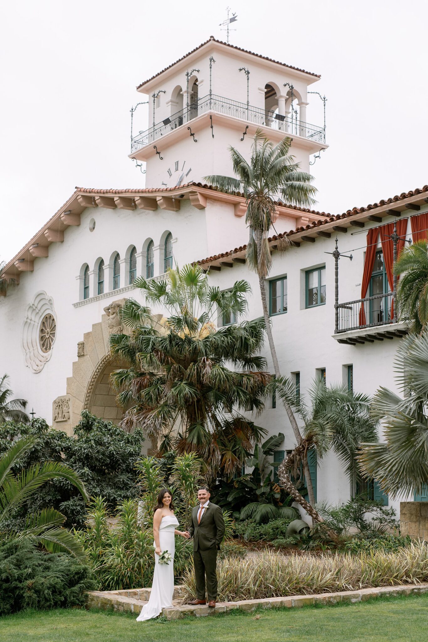 Santa Barbara Courthouse elopement photos