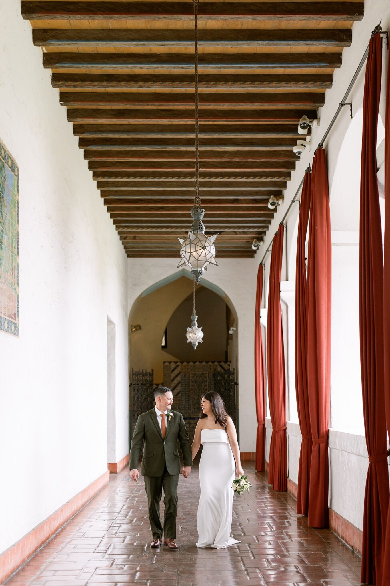 Santa Barbara Courthouse elopement photos