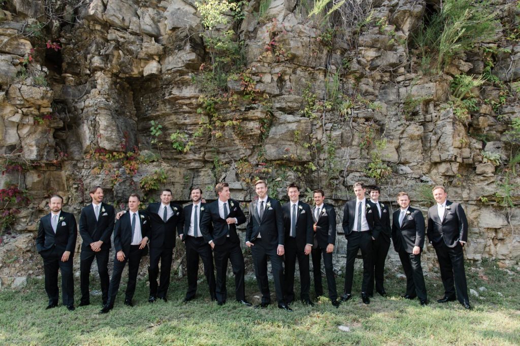 Graystone Quarry groomsmen wedding photos