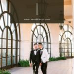 Two grooms at a Santa Barbara hotel