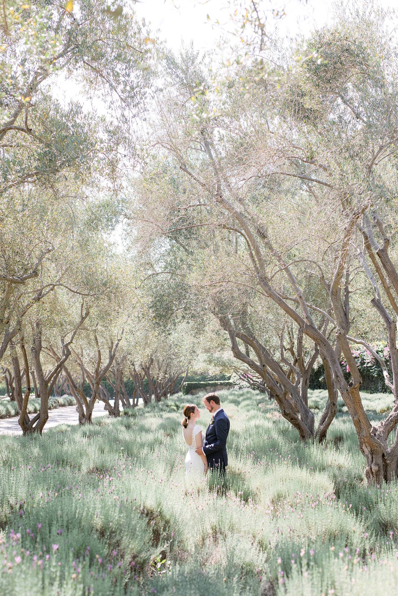 San Ysidro Ranch lavender wedding photos