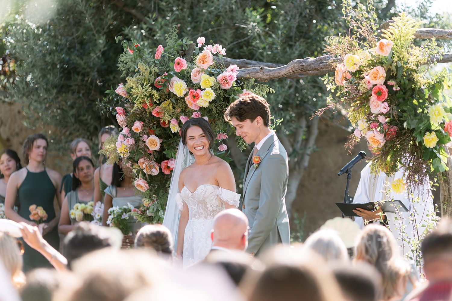 Cielo Farms wedding ceremony photos